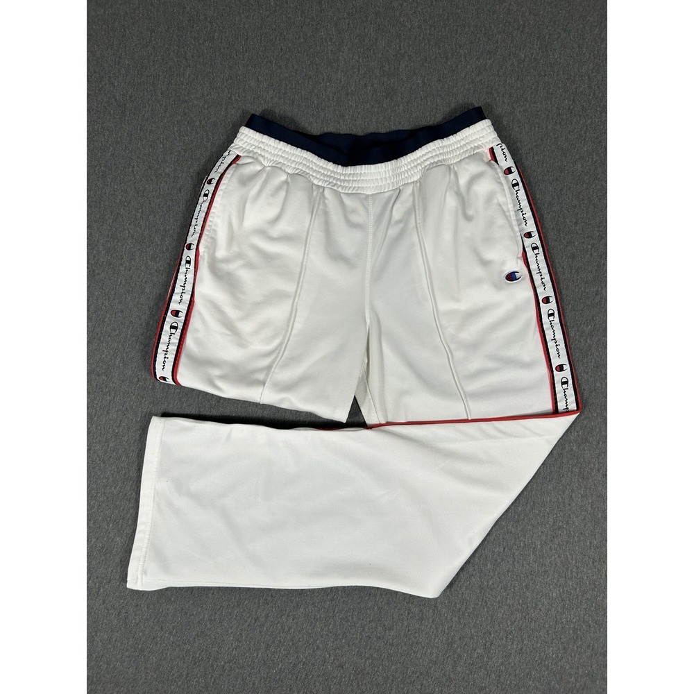 Champion‎ Life Logo Tape Track Pants with Ankle Zips Medium